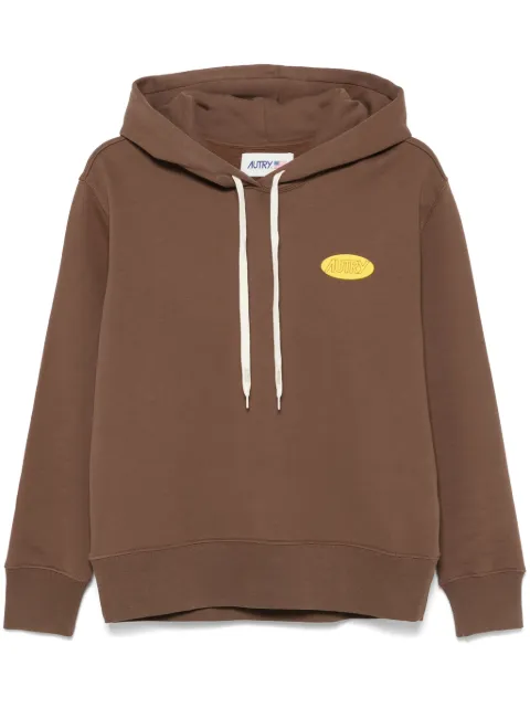 Autry printed logo hoodie Brown HOPW02JC