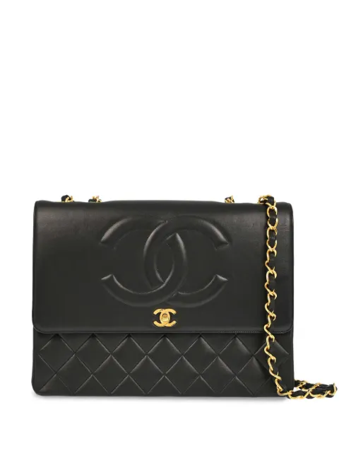 CHANEL Pre-Owned 1992 Maxi Jumbo Classic Flap shoulder bag Black 2491984