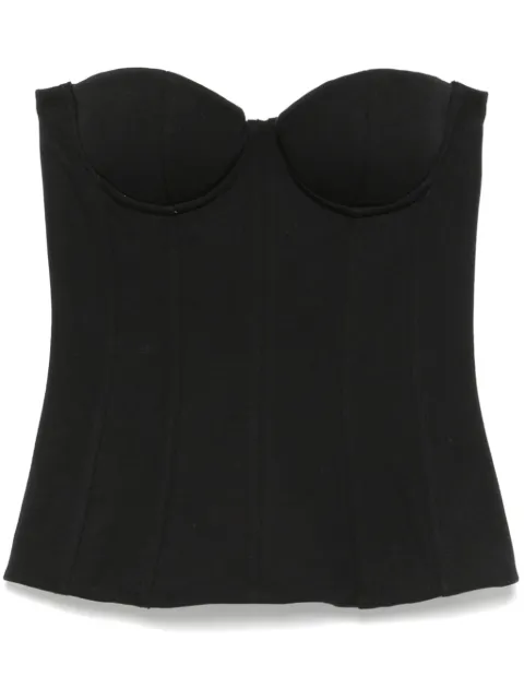 VETEMENTS Molleton corset Black WA65TO110B