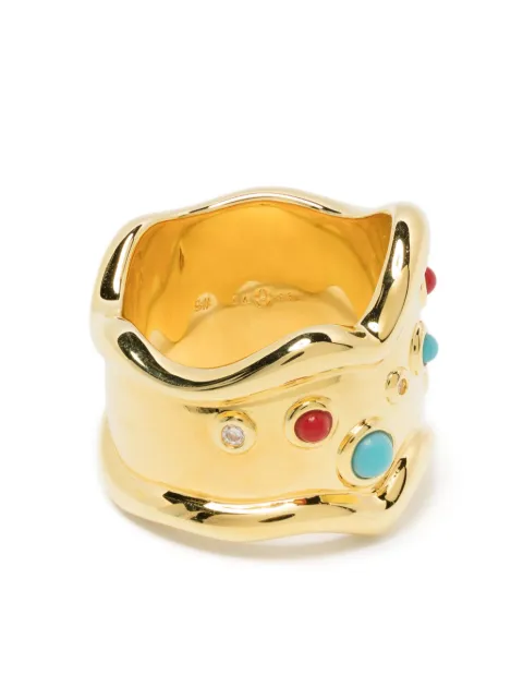 Eshvi crystal-embellished ring Gold 23137XRBYSH1