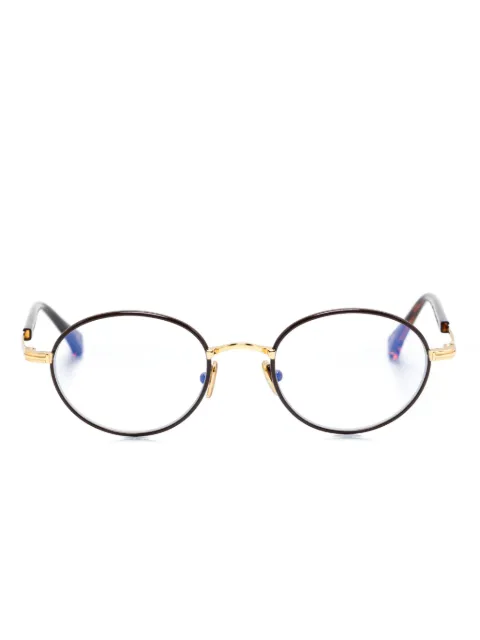 TOM FORD Eyewear oval-frame glasses Brown FT5973B