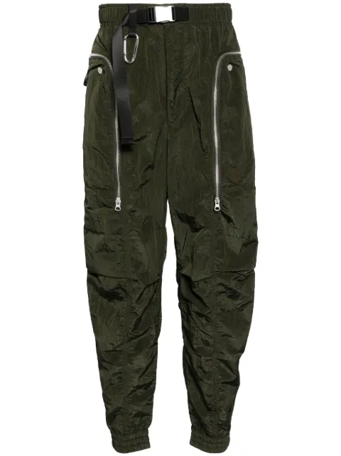 Spoonyard belted tapered trousers Green PT050
