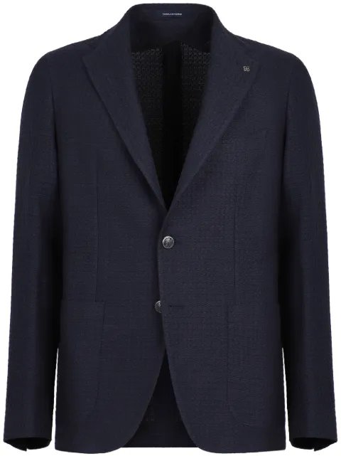 Tagliatore peak-lapels single-breasted blazer Blue 1SMC22KPE770124U24EEB906