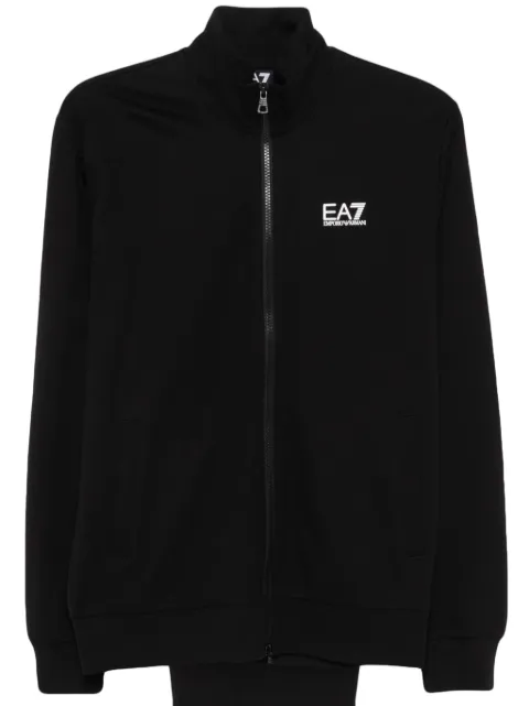 Ea7 Emporio Armani zip-up tracksuit set Black 8NPV60PJVRZ