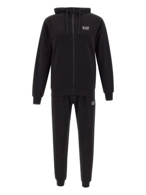 Ea7 Emporio Armani zip-up tracksuit set Black 8NPV63PJVRZ