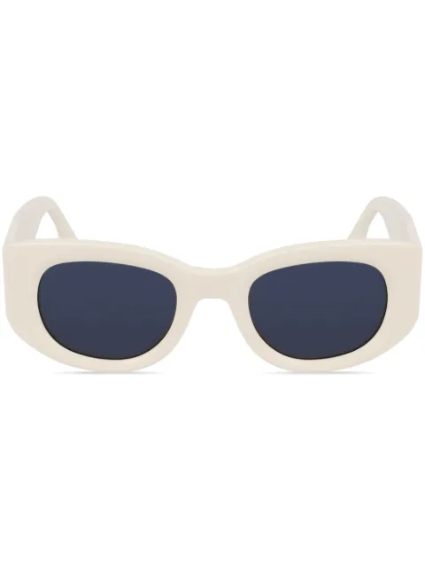 Victoria Beckham Eyewear oval-frame sunglasses Neutrals VB654S103