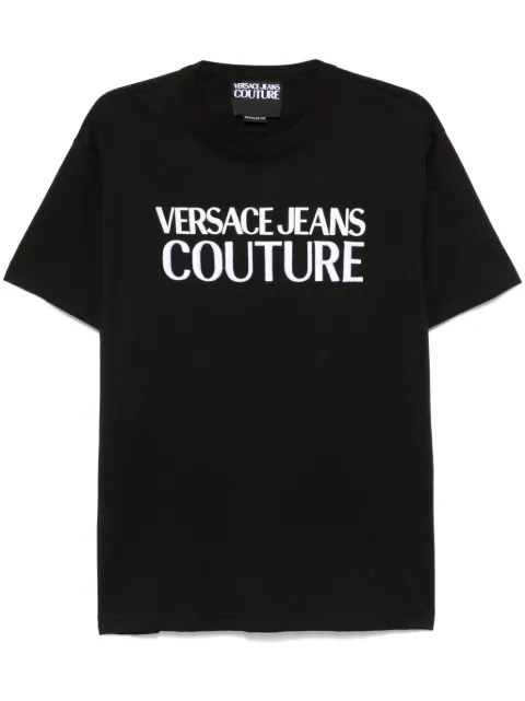 Versace Jeans Couture logo T-shirt Black 77GAHL03CJ01L