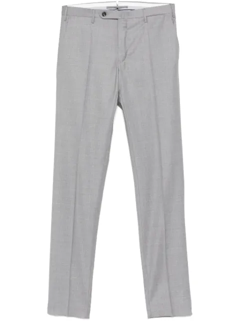 Incotex slub-texture trousers Grey 1T00351393C
