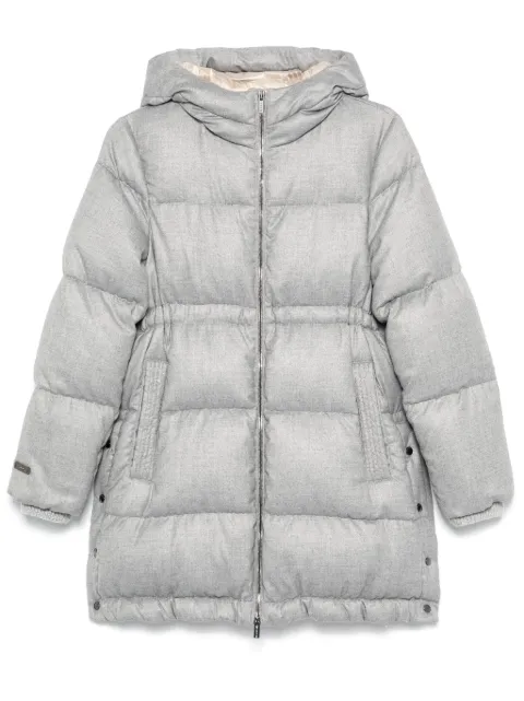 Peserico Punto Luce-chain coat Grey S24044C1945C71
