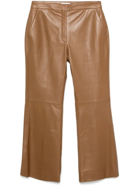 Jil Sander leather trousers Brown J02KA0258J07187