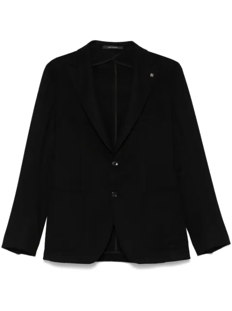 Tagliatore brooch-detail blazer Black 1SMC26K350010