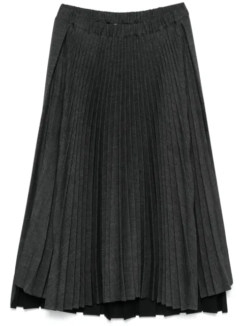 Plan C plissé midi skirt Black GOCAD30E00TP036