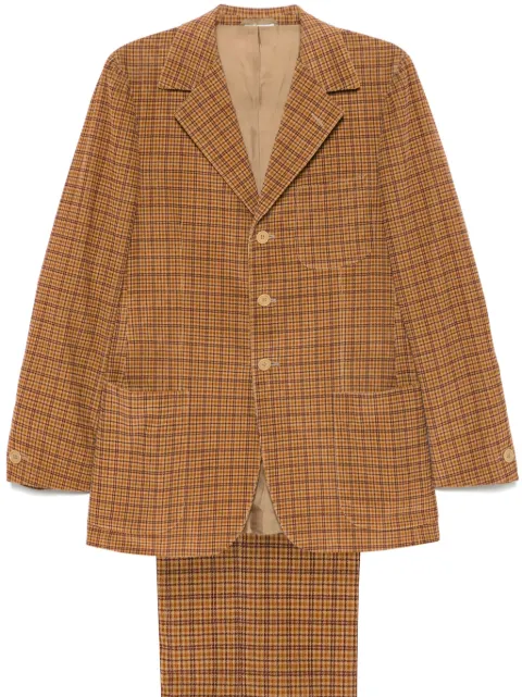 Romeo Gigli Pre-Owned 1990s check-pattern suit Neutrals ROGI450BH