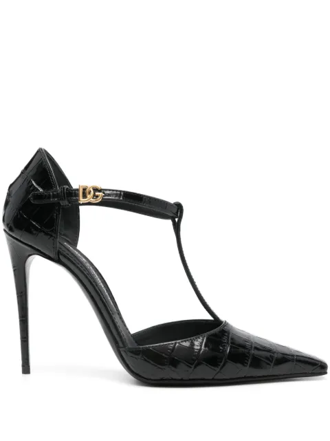 Dolce & Gabbana 105mm patent-finish pumps Black CD1883A5491