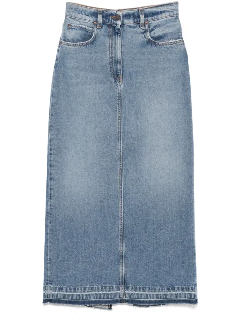 Fortela five-pocket midi skirt Blue WJORGY00902D420