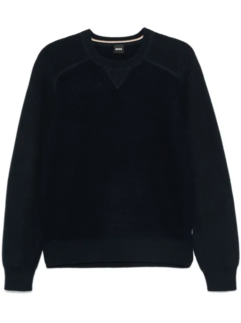 BOSS panelled sweater Blue 50526864