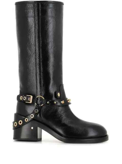 Laurence Dacade 70mm stud-detail boots Black KLAUS