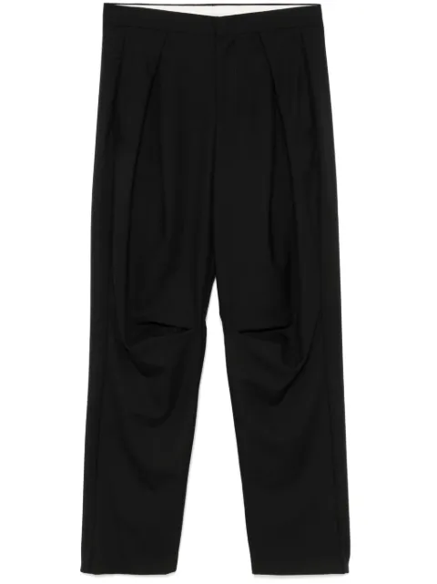 Laneus pleated wide-leg trousers Black F4LAWOPA158