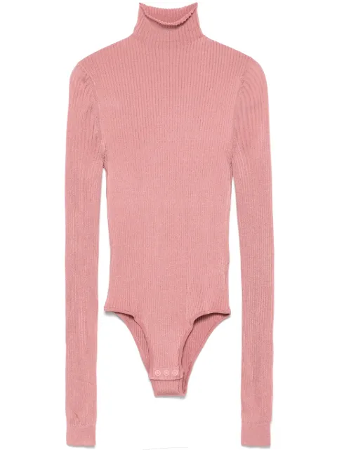 FENDI fine-ribbed bodysuit Pink FZXC47ASOV