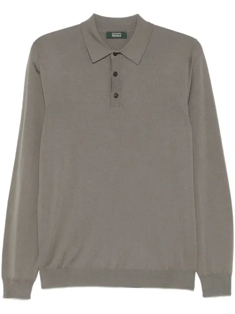Zanone knitted polo shirt Green 810102Z0290