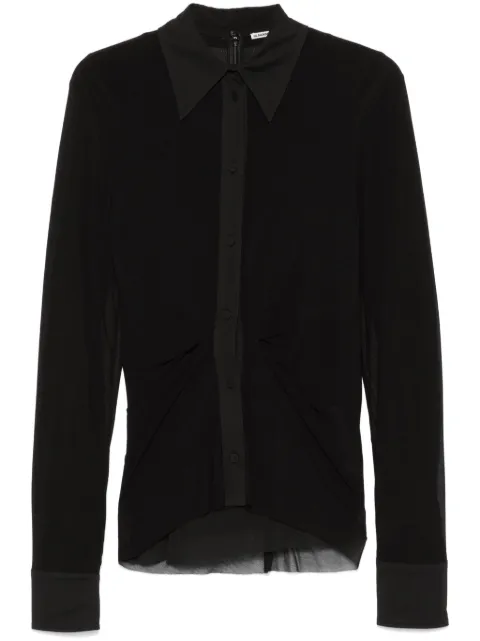 Jil Sander crepe shirt Black J03FV0106JTN369