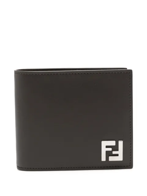 FENDI logo-appliqué FF-motif wallet Brown 7M0356AFF2
