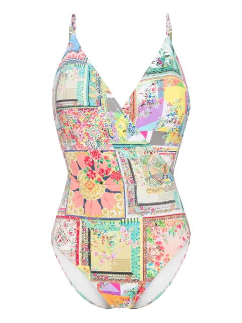 Johnny Was fleur swimsuit Neutrals CSW4722AF