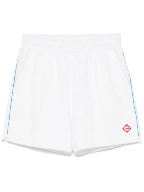 Casablanca monogram towelling shorts White MPS25JTR11302