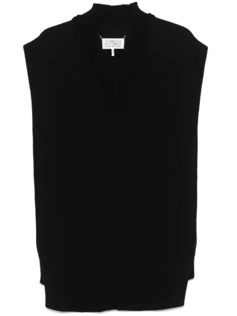 Maison Margiela layered knitted vest Black SI1TH0001S18064