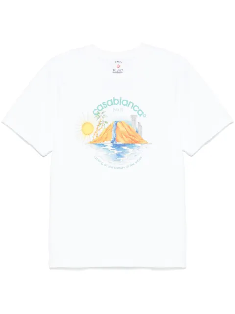 Casablanca Oasis T-shirt White MS25JTS00118