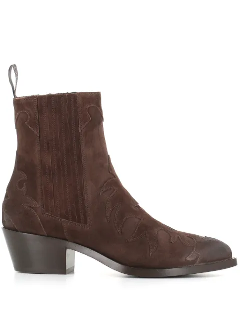 Sartore 45mm western suede cowboy boots Brown SR3645U8
