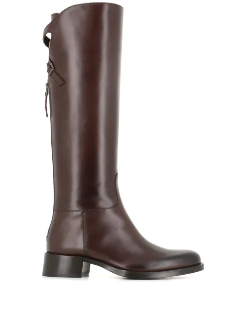 Sartore Parma buckle-detail knee-high boots Brown SR36001C