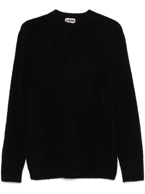 A Paper Kid bouclé sweater Black F4PKUAJP021