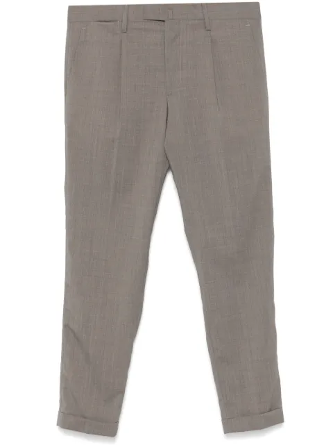Briglia 1949 tapered cropped trousers Brown BG21S324082