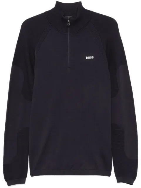 BOSS rubberised-logo sweater Blue 5049852510252220
