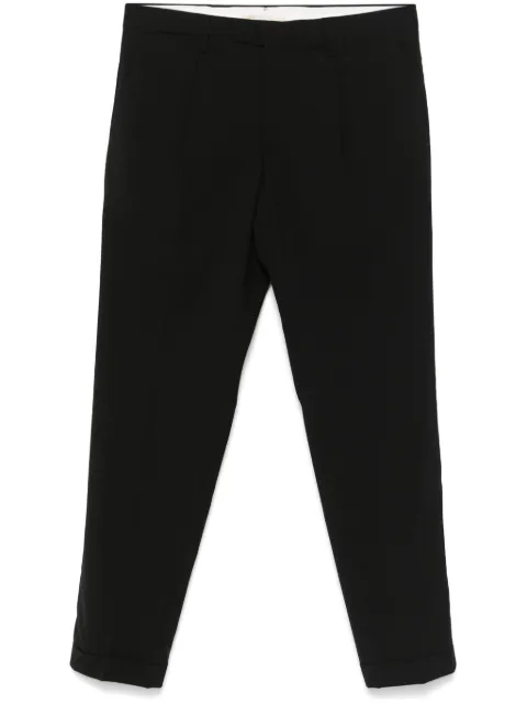Briglia 1949 tapered cropped trousers Black BG21S324082