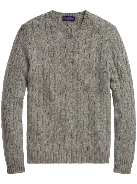Ralph Lauren Purple Label cable-knit cashmere sweater Grey 790509405109