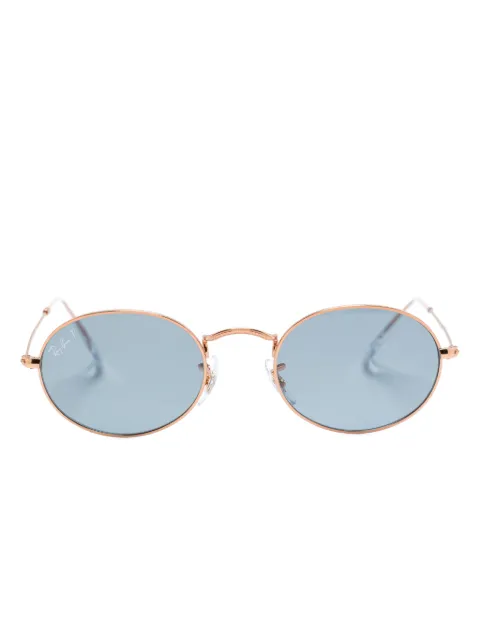 Ray-Ban oval-frame sunglasses Gold RB3547