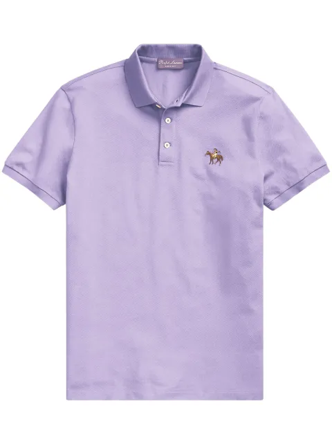 Ralph Lauren Purple Label slim-cut piqué polo shirt Purple 790508036064