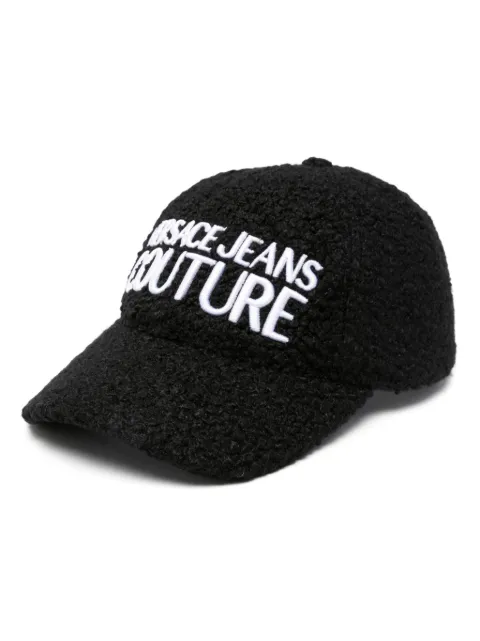 Versace Jeans Couture bouclé baseball cap Black 77HAZK10ZSB12