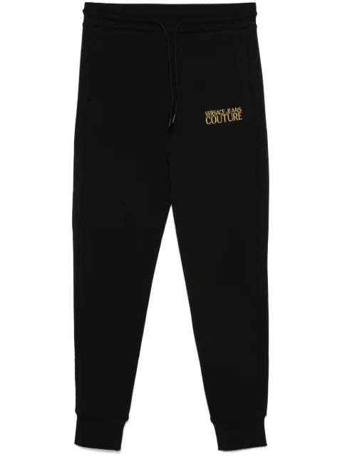 Versace Jeans Couture logo-embroidered track pants Black 77HAAT06CF01T