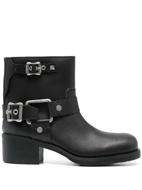 Ash 50mm leather boots Black TEXAS