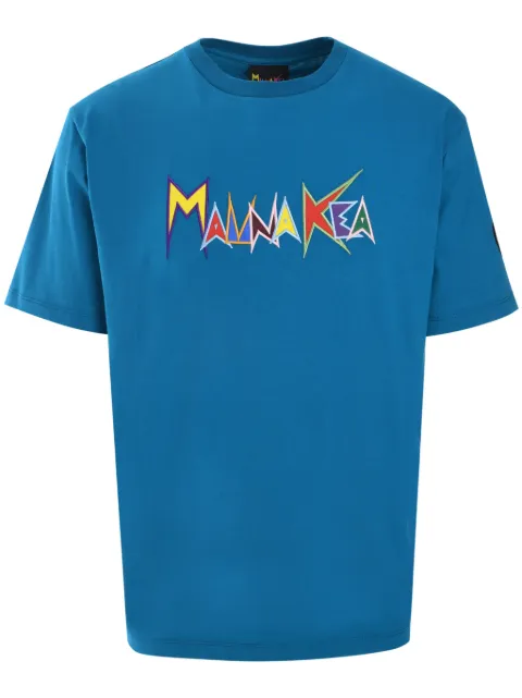 Mauna Kea Heritage Macro Logo-embroidered T-shirt Blue HER10021