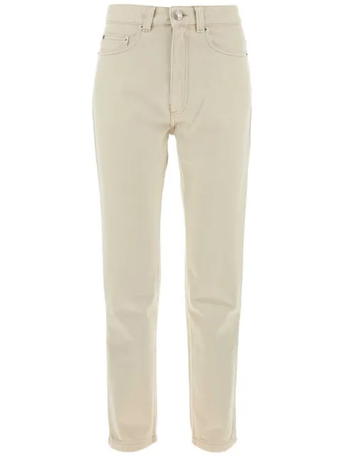AMI Paris logo patch jeans Neutrals FTR031CO0037