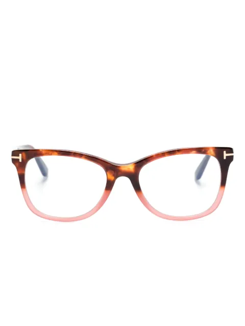 TOM FORD Eyewear wayfarer-frame glasses Brown TF5986B