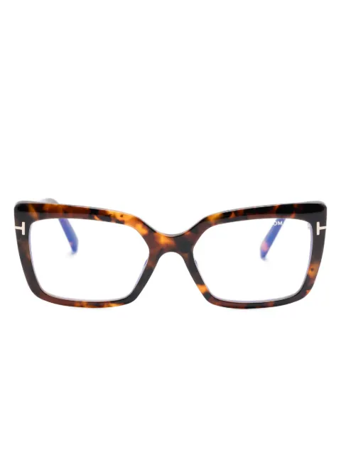 TOM FORD Eyewear FT5991B rectangle-frame glasses Brown FT5991B