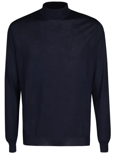 Malo mock-neck sweater Blue UMC003F8Z17E11