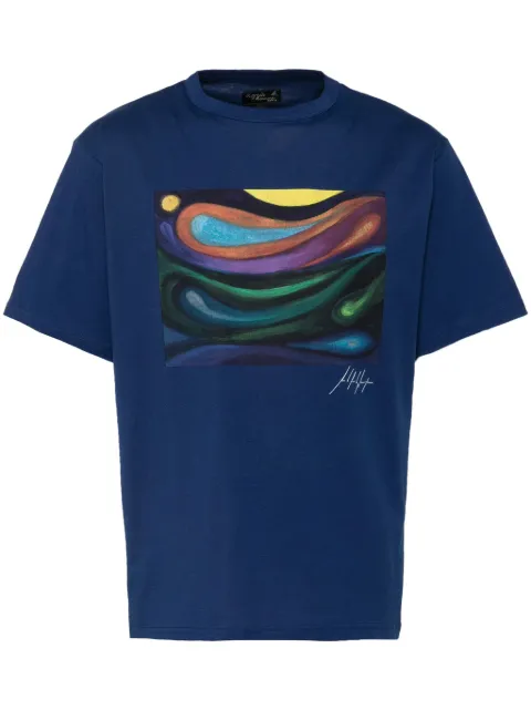agnès b. graphic-print T-shirt Blue ECK5SET4