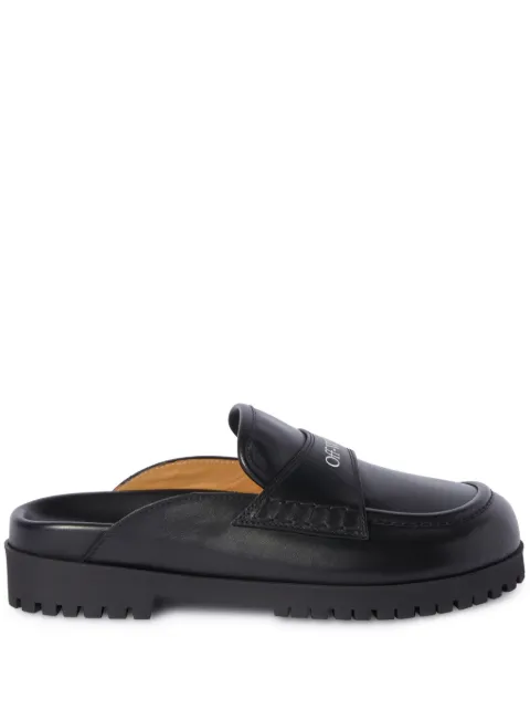 Off-White Chicago leather slippers Black OWIJ04GC99LEA0011001