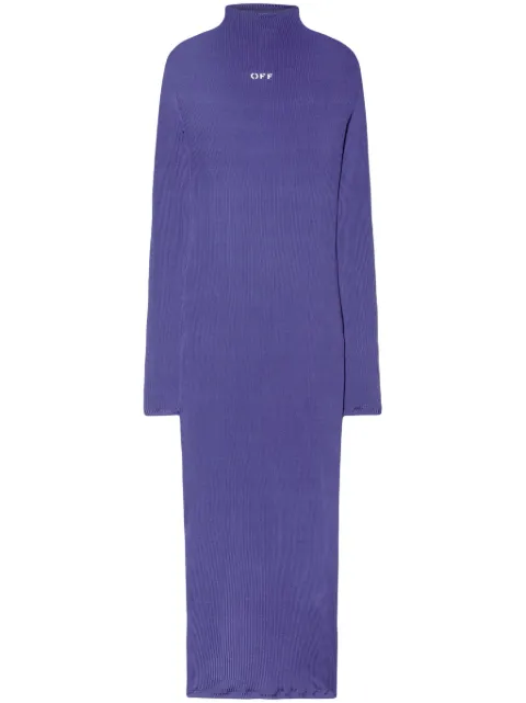 Off-White ribbed long dress Purple OWDB53SS25JER0034901